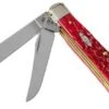 Case Mini Trapper Dark Red Bone, Peach Seed Jig, 31952, 6207 CV Navaja
