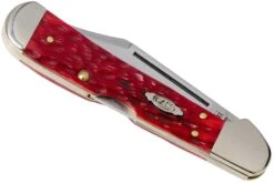 Case Copperhead Dark Red Bone, Peach Seed Jig, 31954, 61749L CV Navaja -Case Knives Ventas CE31954 04 case