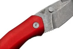 Case Westline 36551 Red Anodized Aluminum, Drop Point Blade S35VN, Navaja -Case Knives Ventas CE36551 05 case