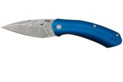 Case Westline 36552 Blue Anodized Aluminum, Drop Point Blade S35VN, Navaja