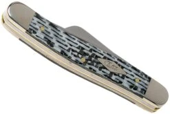 Case Medium Stockman White & Black Carbon Fiber-G10 Weave Smooth, 38923 10318 SS Navaja -Case Knives Ventas CE38923 04 case