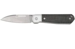 Case Highbanks 42230 Stonewashed CPM 20CV Black Burlap Micarta, Navaja