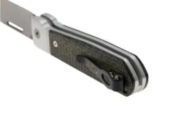 Case Highbanks 42230 Stonewashed CPM 20CV Black Burlap Micarta, Navaja -Case Knives Ventas CE42230 04 case