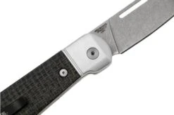 Case Highbanks 42230 Stonewashed CPM 20CV Black Burlap Micarta, Navaja -Case Knives Ventas CE42230 05 case