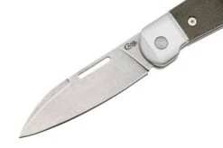 Case Highbanks 42231 Stonewashed CPM 20CV Green Canvas Micarta, Navaja -Case Knives Ventas CE42231 03 case