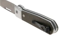 Case Highbanks 42231 Stonewashed CPM 20CV Green Canvas Micarta, Navaja -Case Knives Ventas CE42231 04 case