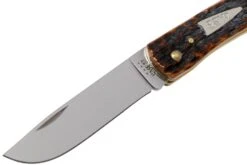 Case Sod Buster Jr Brown Bone, Peach Seed Jig, 42653, 6137 SS Navaja -Case Knives Ventas CE42653 03 case