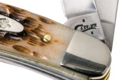 Case Medium Stockman Amber Jigged Bone, 00042, 6318 SS Navaja -Case Knives Ventas CE42 06 case ce42 06