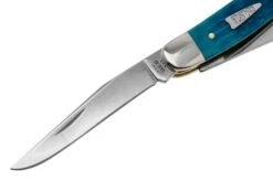 Case Medium Stockman 50642 Sky Blue Bone, Crandall Jig, 6318 SS Navaja -Case Knives Ventas CE50642 03 case