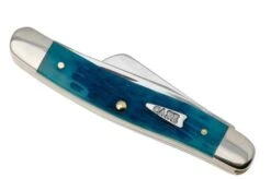 Case Medium Stockman 50642 Sky Blue Bone, Crandall Jig, 6318 SS Navaja -Case Knives Ventas CE50642 05 case