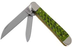 Case Copperhead Green & Black Carbon Fibre-G10 Weave Smooth, 50713, 10249W SS Navaja