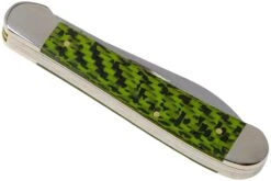 Case Copperhead Green & Black Carbon Fibre-G10 Weave Smooth, 50713, 10249W SS Navaja -Case Knives Ventas CE50713 04 case