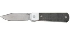 Case Longhouse 50910 Stonewashed CPM 20CV Black Burlap Micarta, Navaja