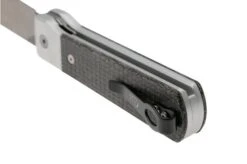 Case Longhouse 50910 Stonewashed CPM 20CV Black Burlap Micarta, Navaja -Case Knives Ventas CE50910 04 case