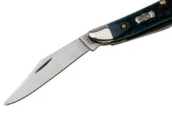 Case Peanut 51858 Pocket Worn Mediterranean Blue Bone, Peach Seed Jig 6220 SS Navaja -Case Knives Ventas CE51858 03 case