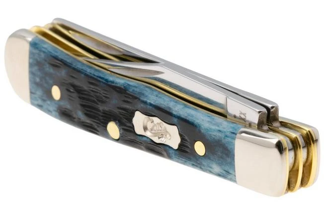 Case Pocket Tiny Trapper, Worn Mediterranean Blue Bone, Peach Seed Jig 51862, 62154 SS Navaja 7 Case Pocket Tiny Trapper, Worn Mediterranean Blue Bone, Peach Seed Jig 51862, 62154 SS Navaja - Imagen 5