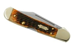 Case Mini CopperLock 52849 Rogers Corn Cob Jig Antique Bone, Navaja -Case Knives Ventas CE52849 06 case