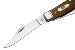 Case Large Stockman 58204 Smooth Antique Bone, Fluted Bolsters 6375 SS Navaja -Case Knives Ventas CE58204 03 case
