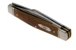 Case Large Stockman 58204 Smooth Antique Bone, Fluted Bolsters 6375 SS Navaja -Case Knives Ventas CE58204 05 case