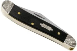 Case Peanut Ebony Wood, Worked Bolsters, 59674, 7220 SS Navaja -Case Knives Ventas CE59674 04 case 1