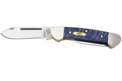 Case Baby Butterbean, Smooth Blue Sycamore Wood 63733, 72132 SS, Navaja
