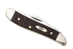 Case Peanut 64059 Smooth Brown Maple Burl Wood 7220 SS, Navaja -Case Knives Ventas CE64059 05 case