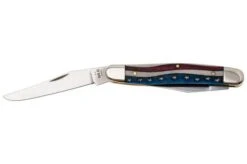Case Muskrat Embellished Smooth Natural Bone, Star Spangled, 64143, MUSKRAT SS Navaja