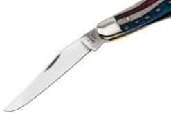 Case Muskrat Embellished Smooth Natural Bone, Star Spangled, 64143, MUSKRAT SS Navaja -Case Knives Ventas CE64143 03 case