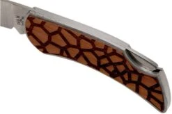 Case X Woodchuck Executive Lockback Brushed Stainless, Giraffe, 64320, M1300L SS Navaja -Case Knives Ventas CE64320 06 case knives 1
