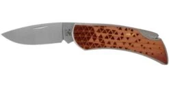 Case X Woodchuck Executive Lockback Brushed Stainless, Triangles, 64321, M1300L SS Navaja