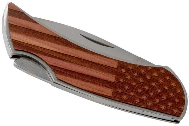 Case X Woodchuck Executive Lockback Brushed Stainless, Flag, 64324, M1300L SS Navaja 6 Case X Woodchuck Executive Lockback Brushed Stainless, Flag, 64324, M1300L SS Navaja - Imagen 4