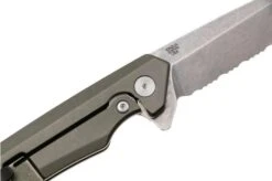 Case Kinzua Spearpoint OD Green Anodized Aluminum, 64632, S35VN, Navaja Dentada -Case Knives Ventas CE64632 05 case