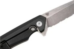 Case Kinzua Spearpoint Black Anodized Aluminum, 64633, S35VN, Navaja Dentada -Case Knives Ventas CE64633 05 case