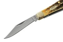 Case Small Swell Center Jack 65326 Jigged Stag Bone, Stainless Steel, Navaja -Case Knives Ventas CE65326 03 case