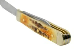 Case Small Swell Center Jack 65326 Jigged Stag Bone, Stainless Steel, Navaja -Case Knives Ventas CE65326 05 case