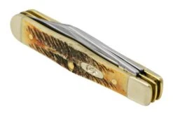 Case Small Swell Center Jack 65326 Jigged Stag Bone, Stainless Steel, Navaja -Case Knives Ventas CE65326 06 case