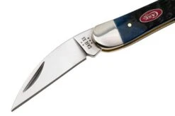 Case Seahorse Whittler, Navy Blue Bone, Rogers Jig, 6889, 6355WH SS, Navaja -Case Knives Ventas CE6889 03 case