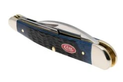 Case Seahorse Whittler, Navy Blue Bone, Rogers Jig, 6889, 6355WH SS, Navaja -Case Knives Ventas CE6889 05 case