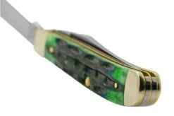 Case Jig Mini Trapper, Hunter Green Bone, Deep Canyon, 75834, 6207 SS, Navaja -Case Knives Ventas CE75834 04 case