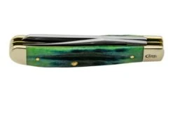 Case Jig Mini Trapper, Hunter Green Bone, Deep Canyon, 75834, 6207 SS, Navaja -Case Knives Ventas CE75834 06 case
