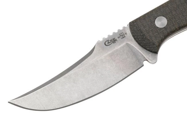 Case Hunter CT1, 76935 Stonewashed Nitro V Green Burlap Micarta, Cuchillo De Caza 5 Case Hunter CT1, 76935 Stonewashed Nitro V Green Burlap Micarta, Cuchillo De Caza - Imagen 3