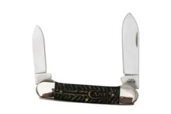 Case Canoe 81802 Golden Pinecone Embellished Natural Bone 62131 SS Navaja -Case Knives Ventas CE81802 04 case